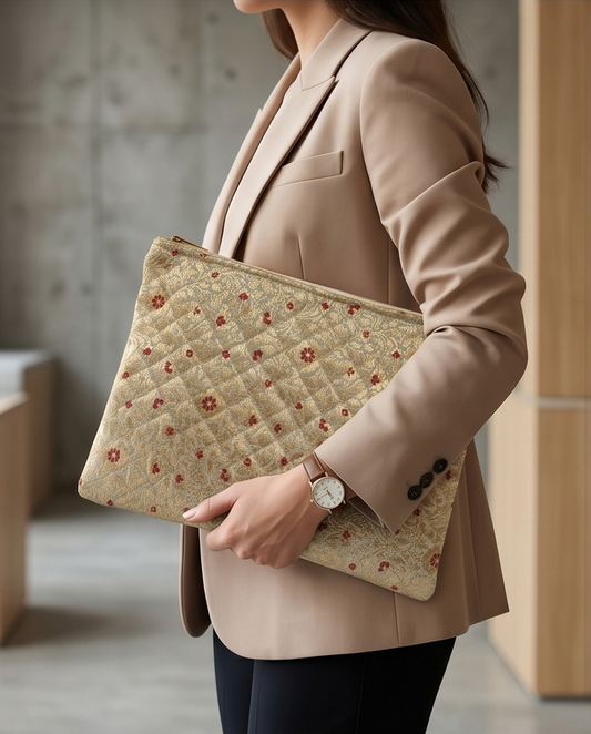 Quilted Silk Laptop Sleeves