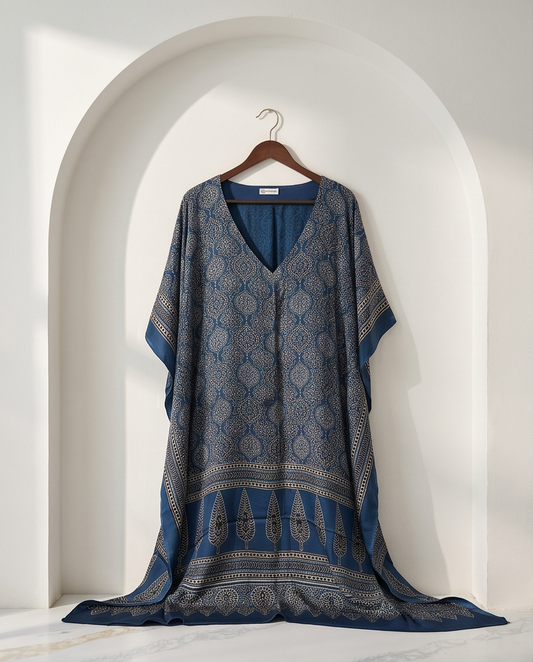The Ajrakh Modal Silk Kaftan