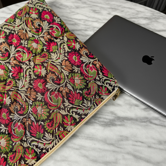Quilted Saree Laptop Case/Pouch