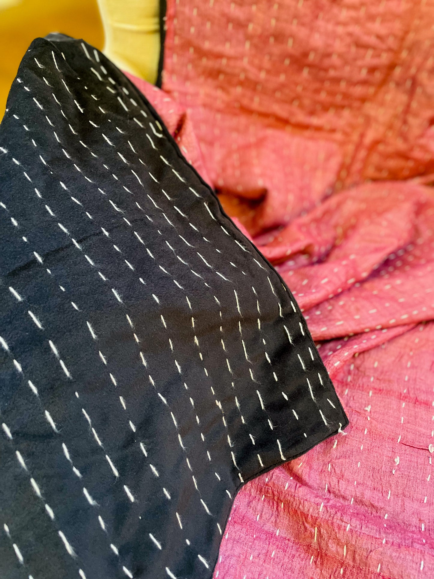 Mulberry Pink Tussar Silk Throw