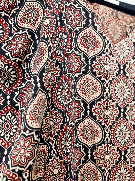 Ajrakh Hand-Block Printed Silk Kaftans