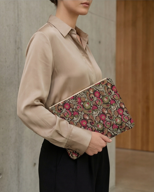 Quilted Saree Laptop Case/Pouch