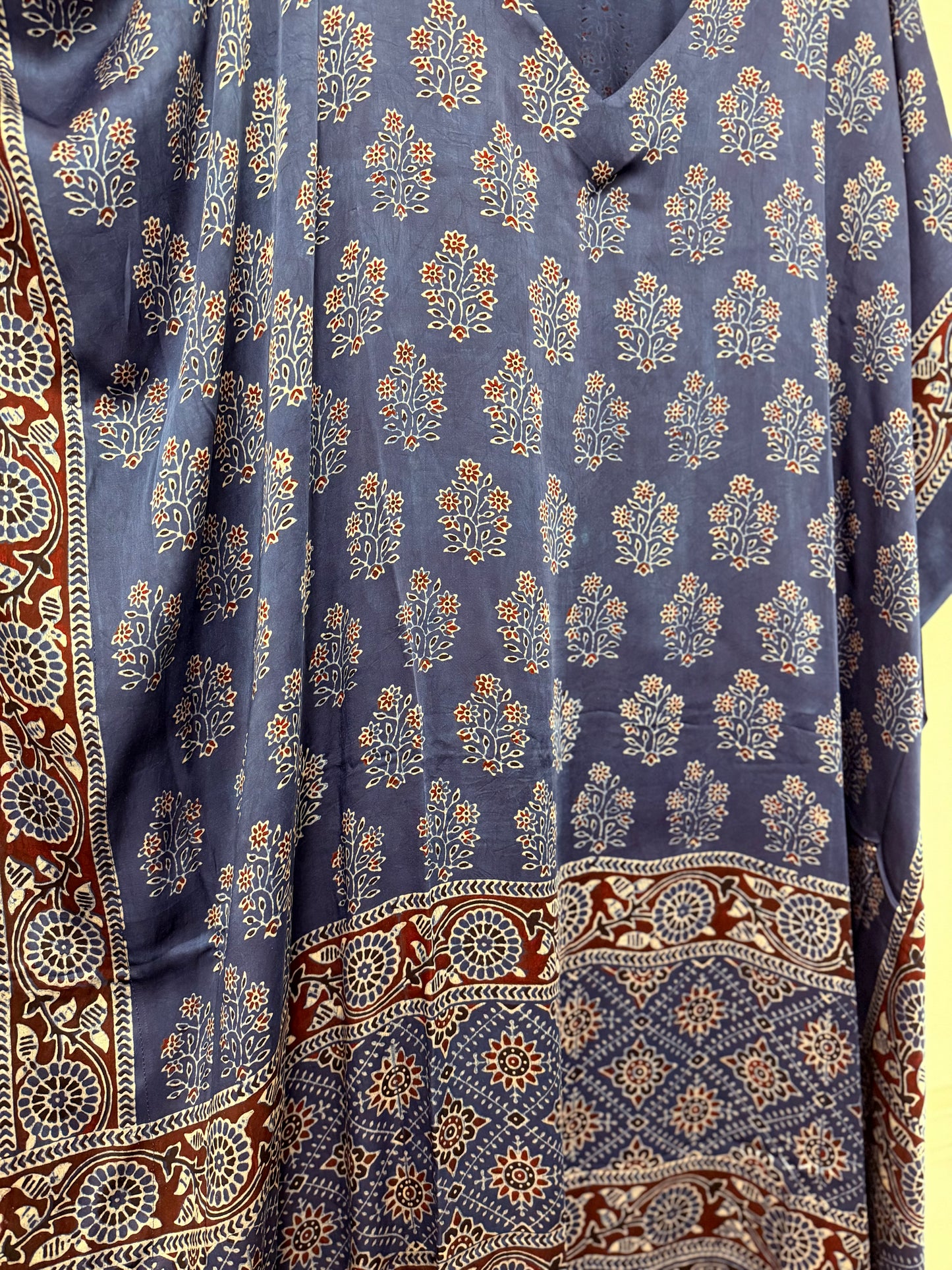 The Ajrakh Modal Silk Kaftan