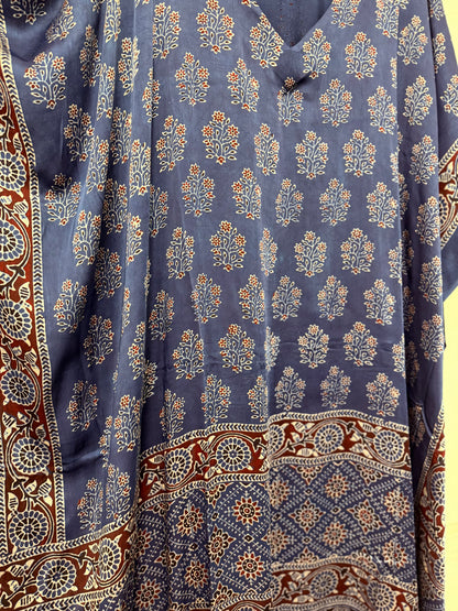 The Ajrakh Modal Silk Kaftan