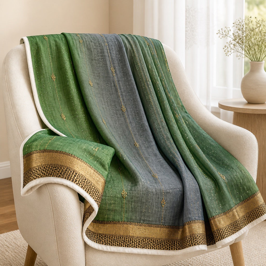 Zamarud Kantha Throw