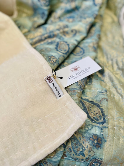 Paisley Silk Saree Throw