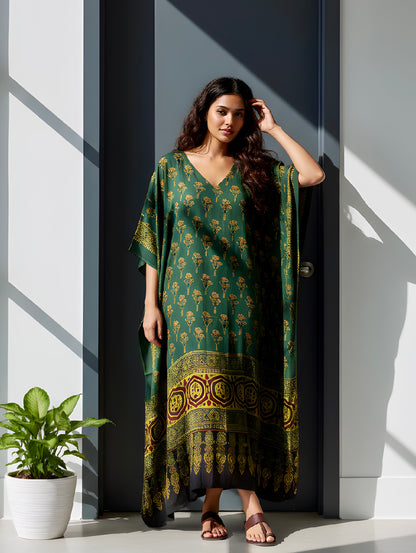 The Ajrakh Modal Silk Kaftan