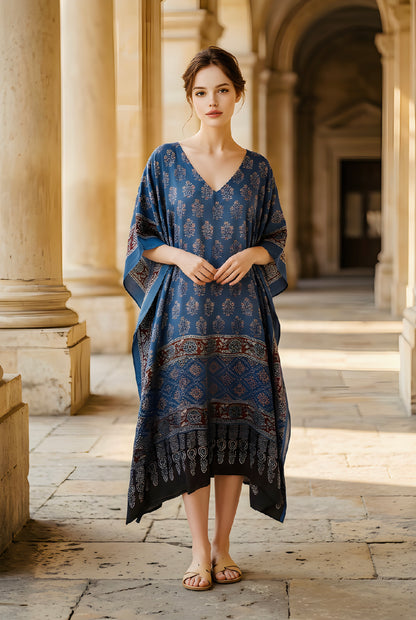 The Ajrakh Modal Silk Kaftan