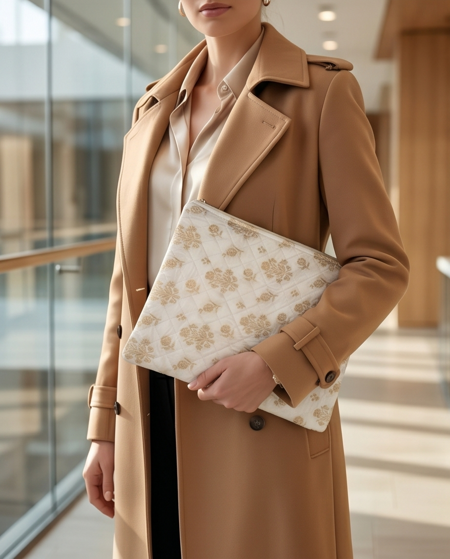 Quilted Silk Laptop Sleeves