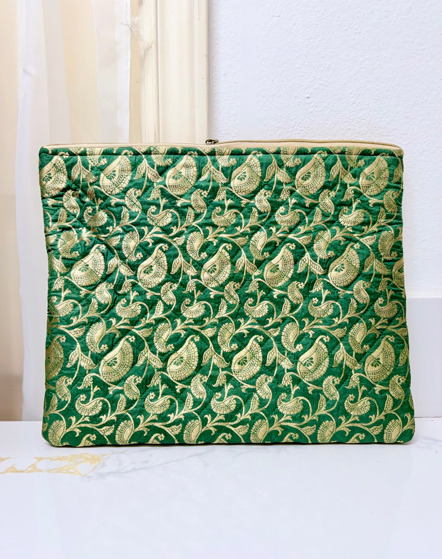 Quilted Silk Laptop Sleeves