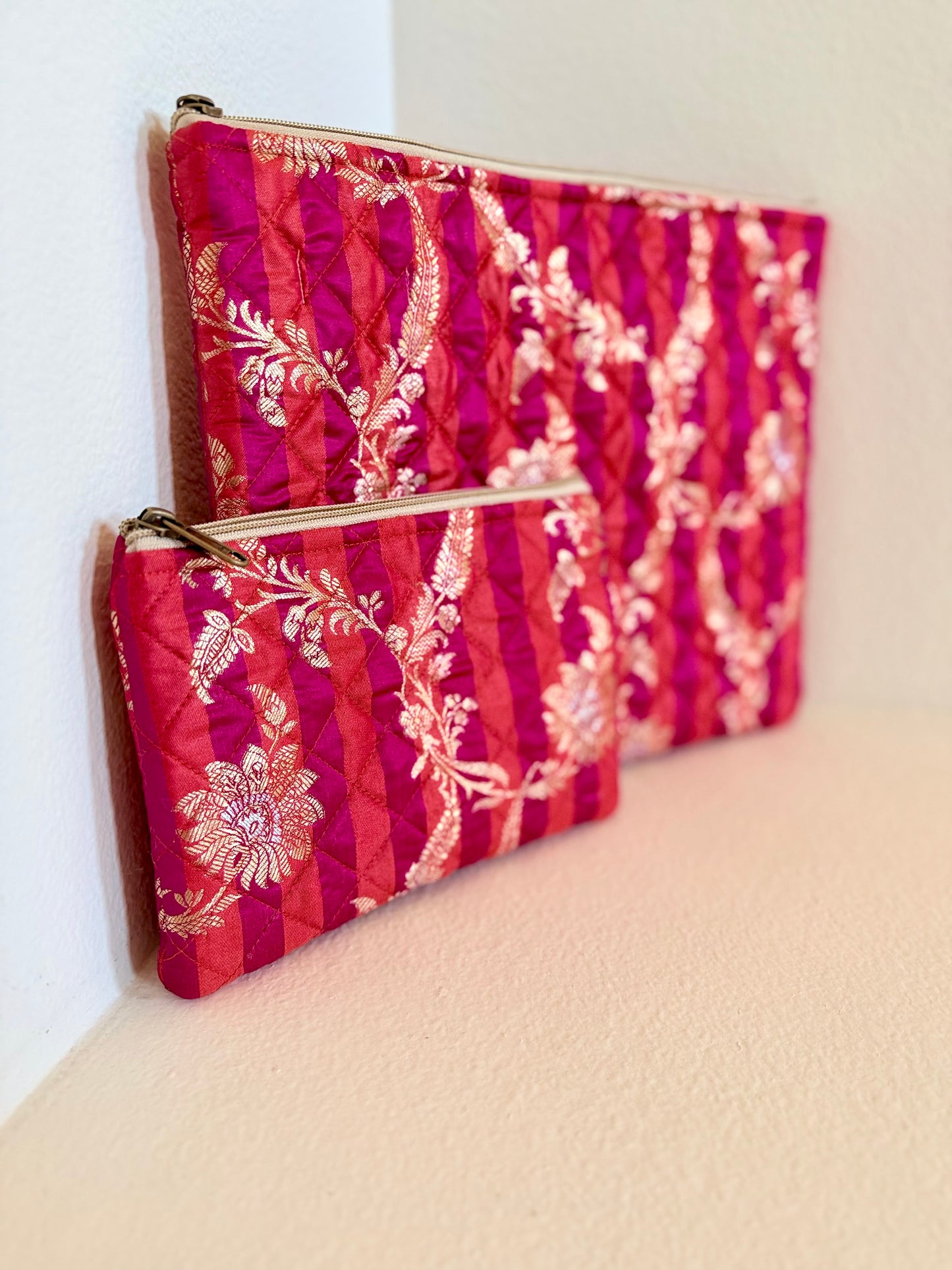 Quilted Silk Laptop Sleeves