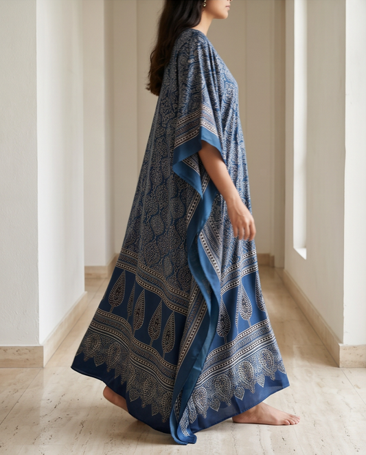 The Ajrakh Modal Silk Kaftan