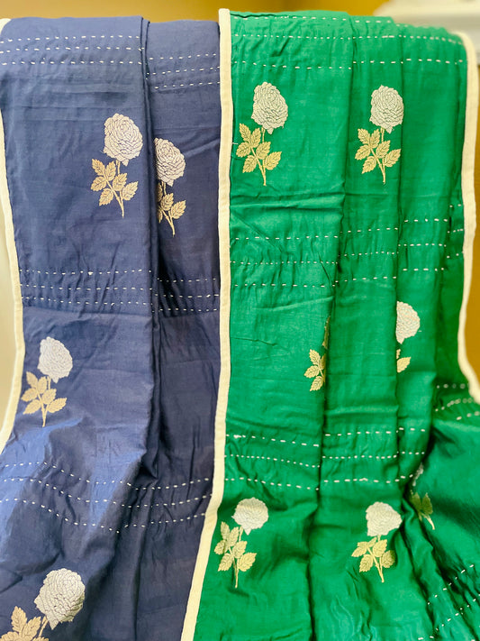 The Gulaab Collection - Kantha Hand-Stitched Throws