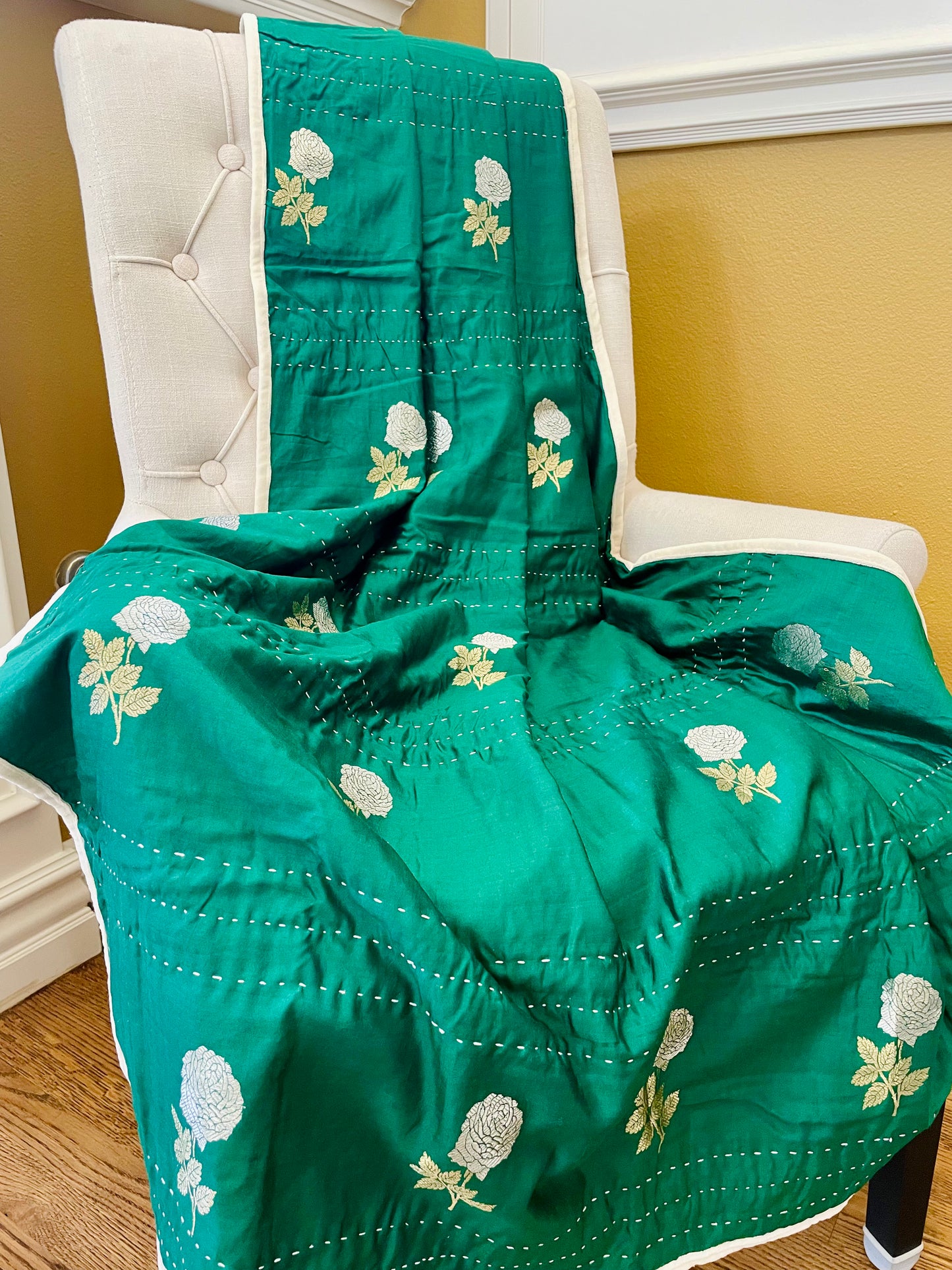 The Gulaab Collection - Kantha Hand-Stitched Throws