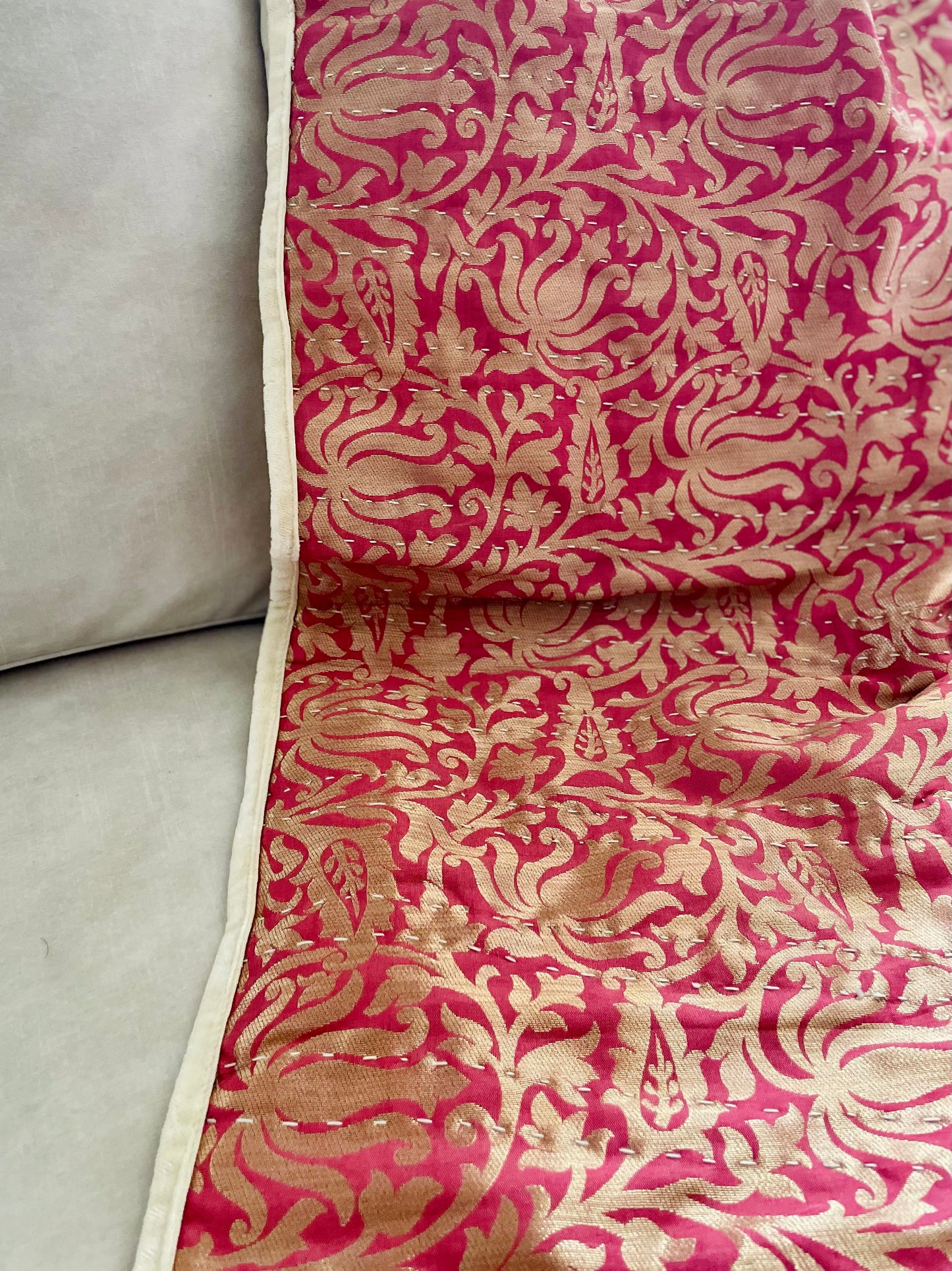 The Sultana Collection - Kantha Hand-Stitched Throw