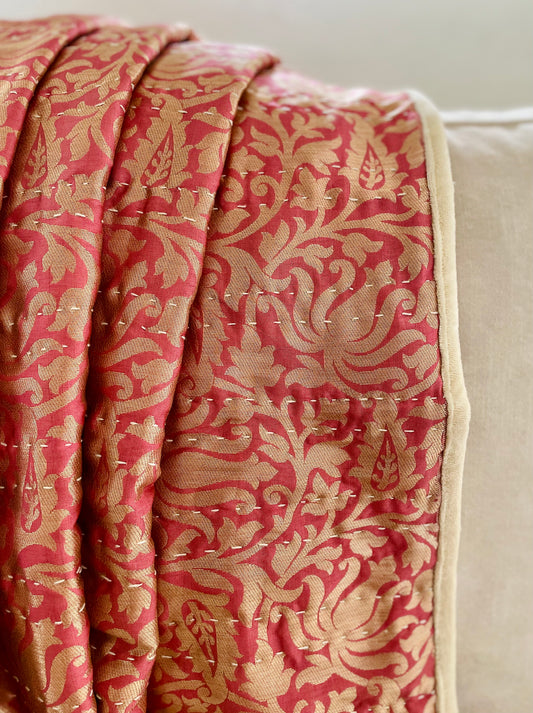 The Sultana Collection - Kantha Hand-Stitched Throw