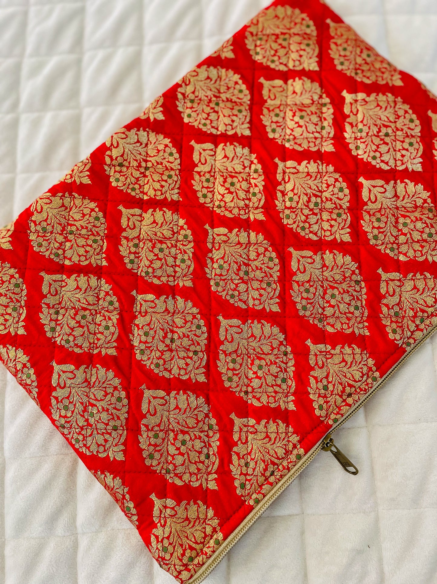 Quilted Saree Laptop Case/Pouch