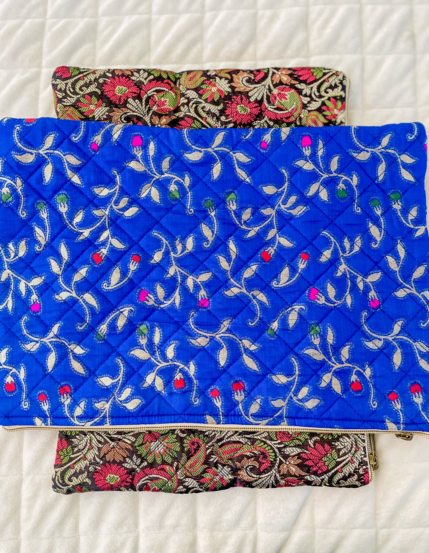 Quilted Saree Laptop Case/Pouch