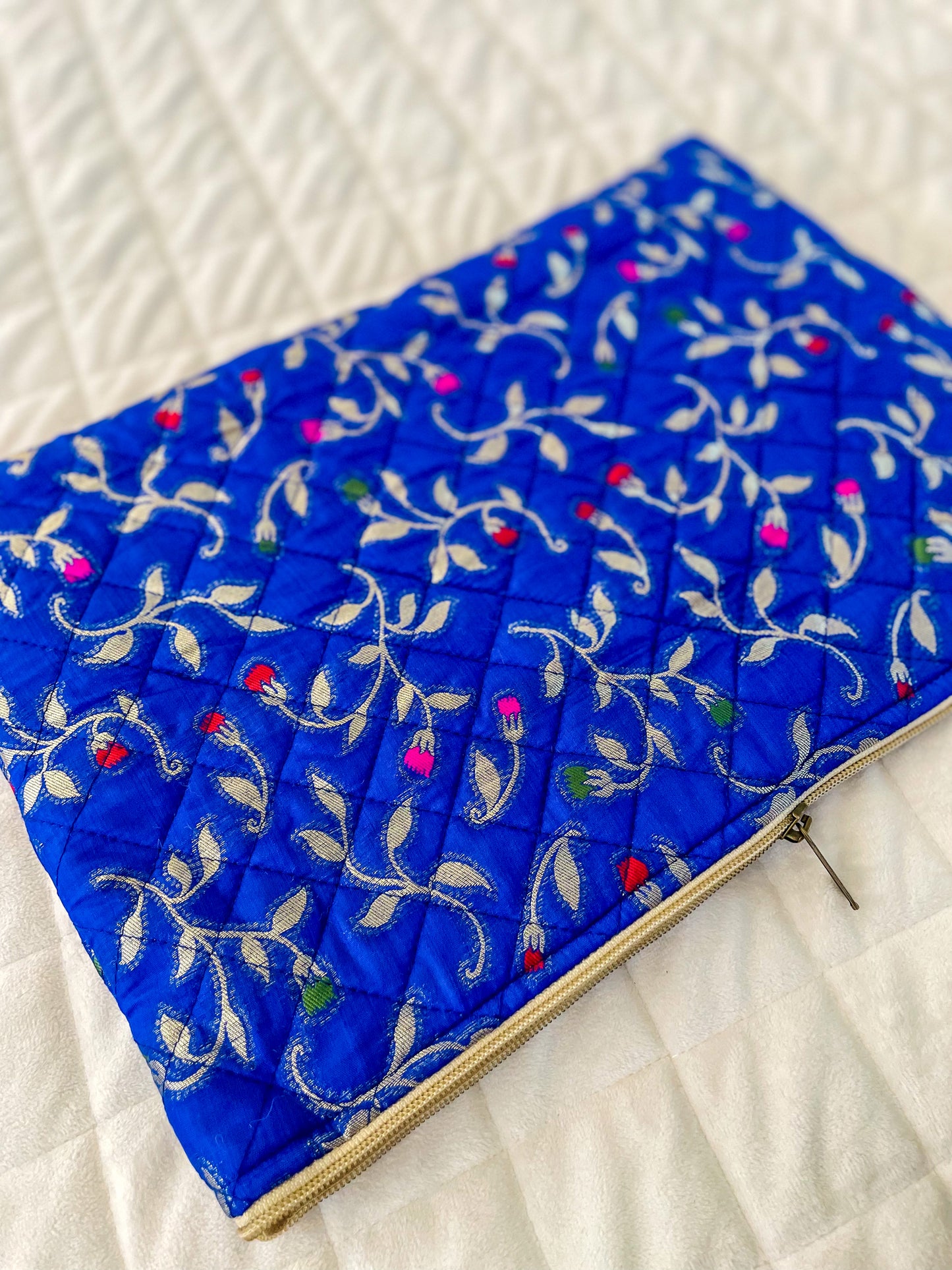 Quilted Saree Laptop Case/Pouch