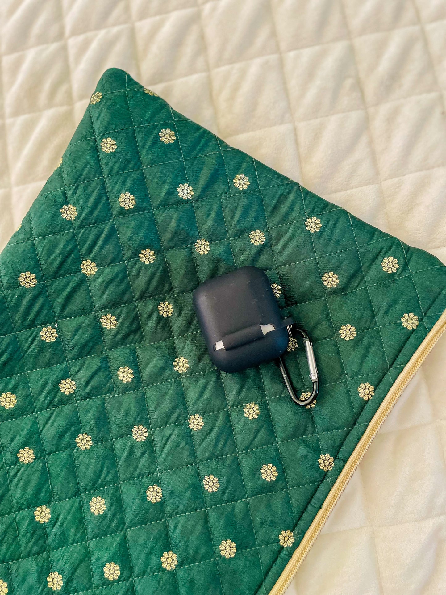 Quilted Saree Laptop Case/Pouch