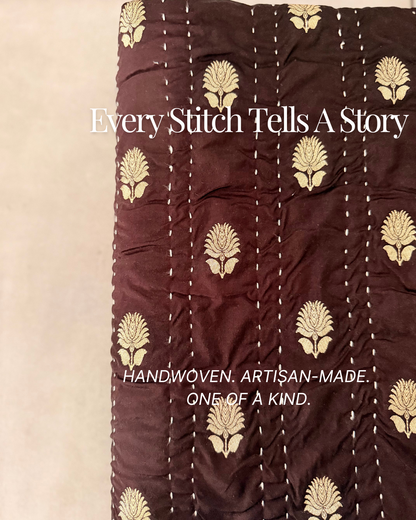 The Kamal Collection - Kantha Hand-Stitched Throw